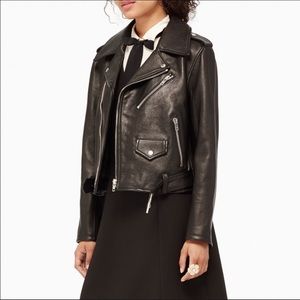 😍Kate Spate Broom Street Leather Jacket Size M😍